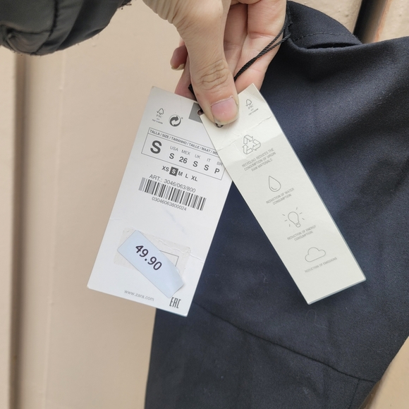 NWT Zara Cross Strap Black Sheath Midi Dress - Picture 11 of 13